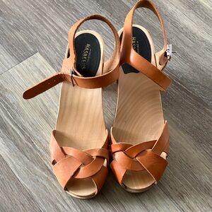 Swedish Hasbeens Kringlan Natural Leather Sandals